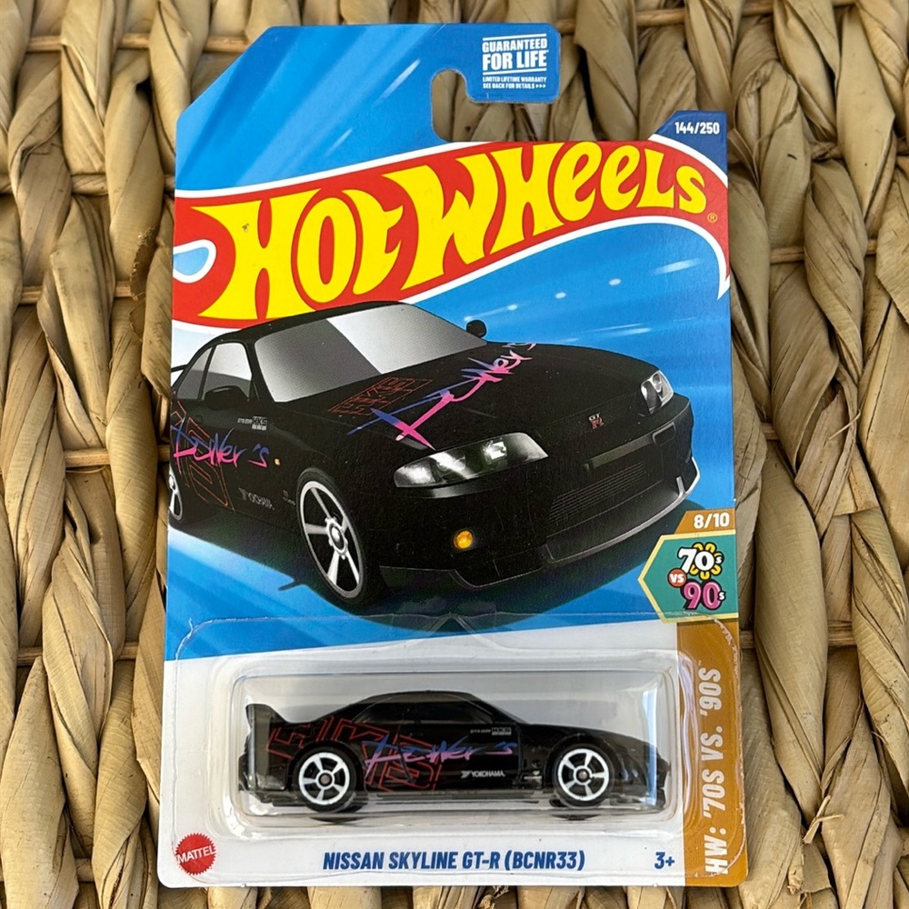 Hot Wheels Car Japanese Nissan Skyline GT-R BCNR33 GTR Black Hotwheels 2025 New